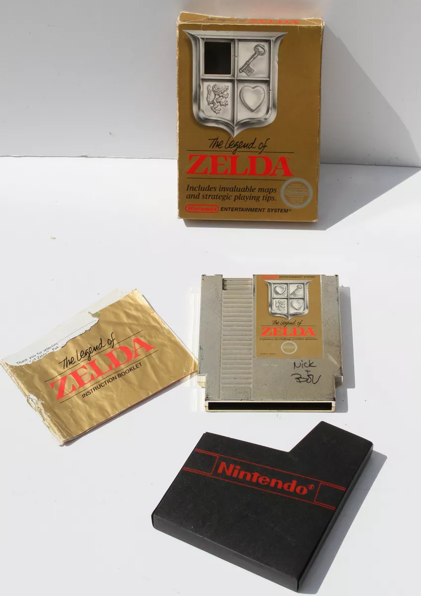 Legend of Zelda (NES Nintendo, 1987) w Nice Box, Manual