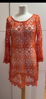 H&M   Coachella Häkelkleid Strandkleid Kleid Hippie Boho Gr M 36 38 - Neu