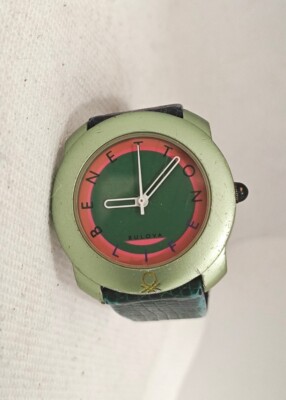Benetton by Bulova Quartz Herrenuhr Vintage Retro Sammler 