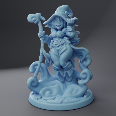 DnD Miniature 32mm Goblin Witch By Twin Goddess Miniatures