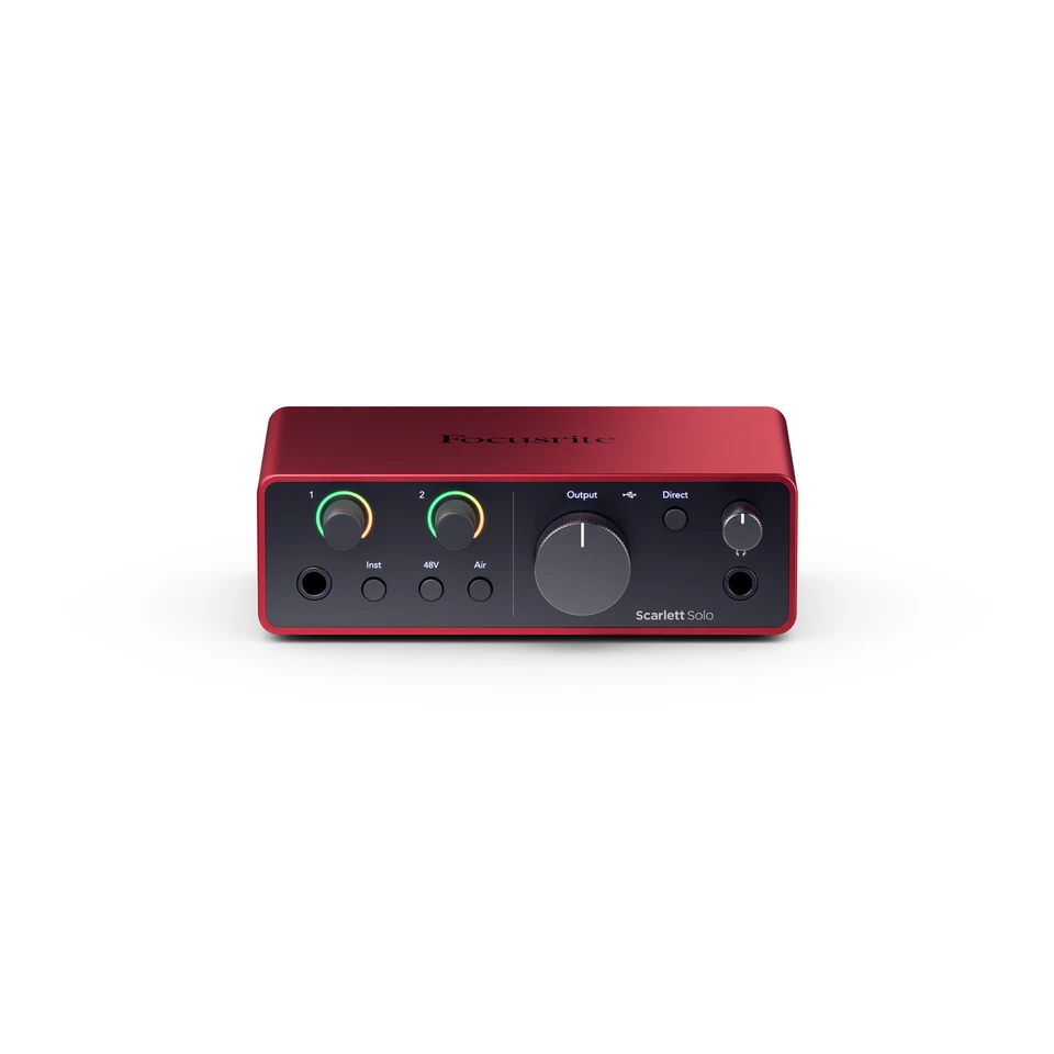 Focusrite Scarlett Solo 4th Gen USB Audio Interface with Scarlett Mic Pre - Image 2 of 4
