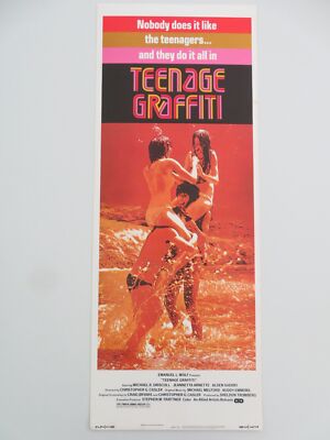 TEENAGE GRAFFITI US INSERT POSTER MICHAEL DRISCOLL JEANNETTA ARNETTE 1976