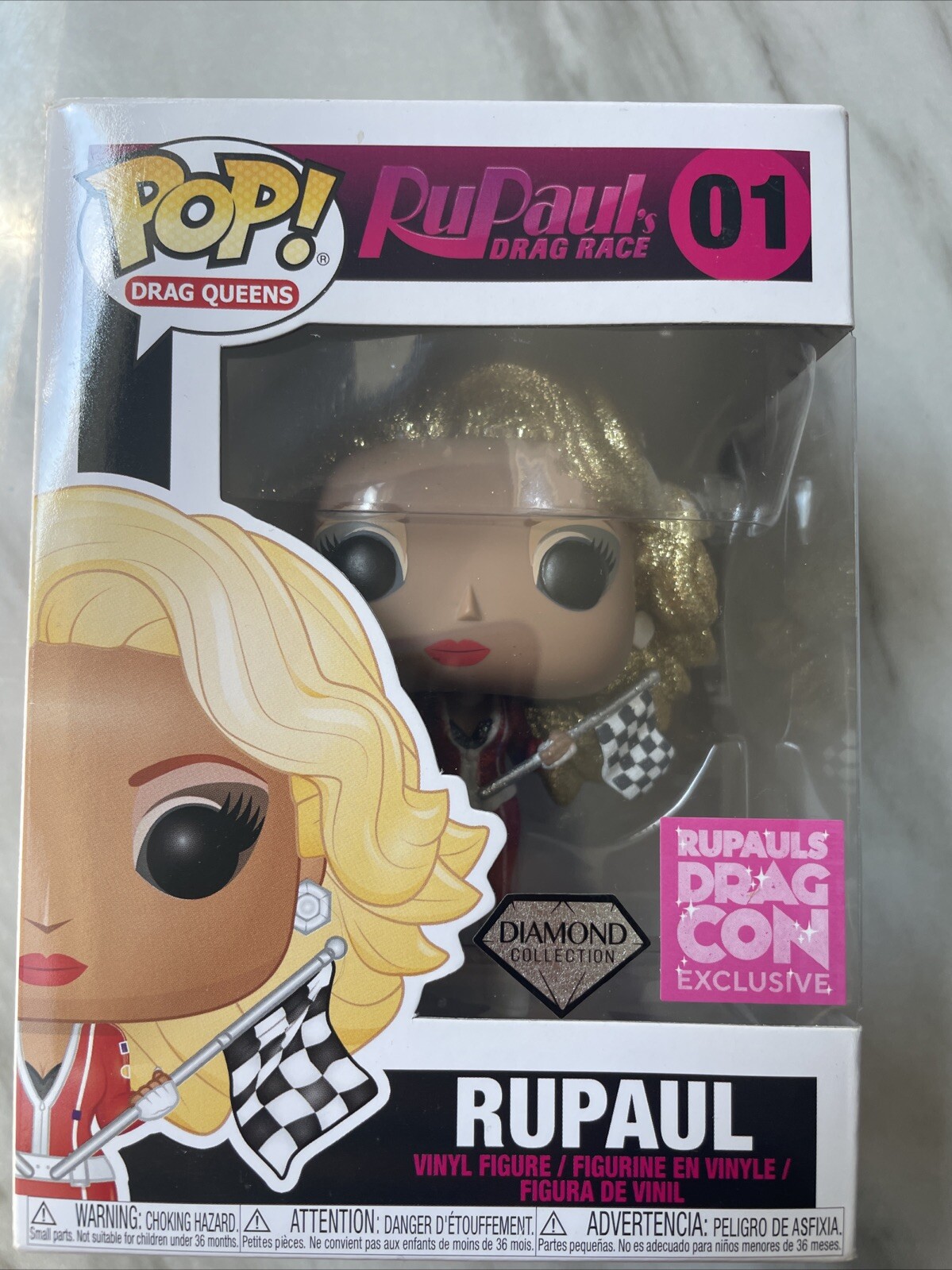 Funko Pop! Vinyl: Drag Queens #01 RuPaul Diamond Glitter Hot