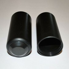 2X Wireless Microphones Mic Battery Caps Cup Cover Screw On For SHURE SM58 PG58