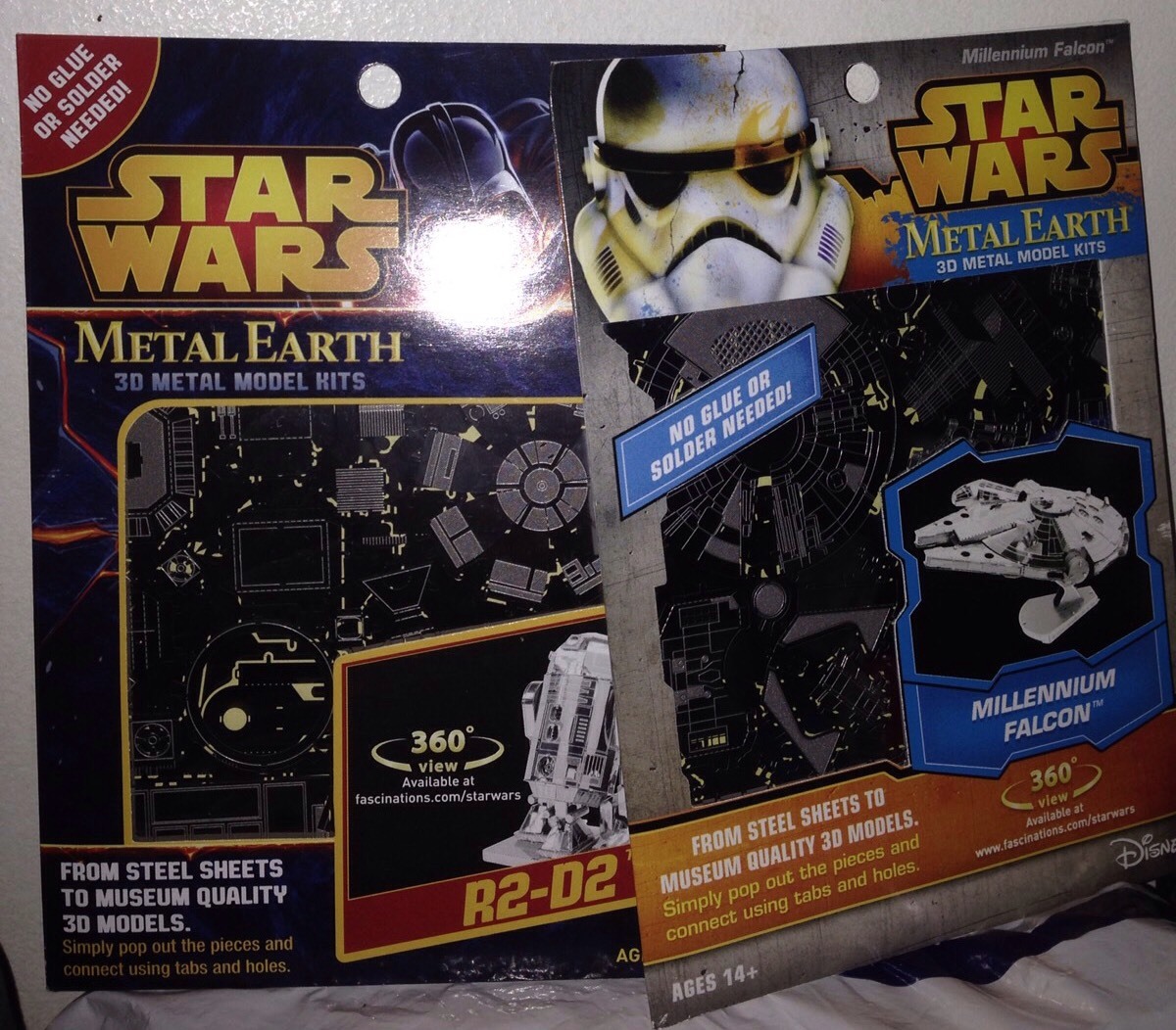 トップシークレット Metal Earth 3D Model Kits Star Wars Set of Millennium  Falcon X(品)