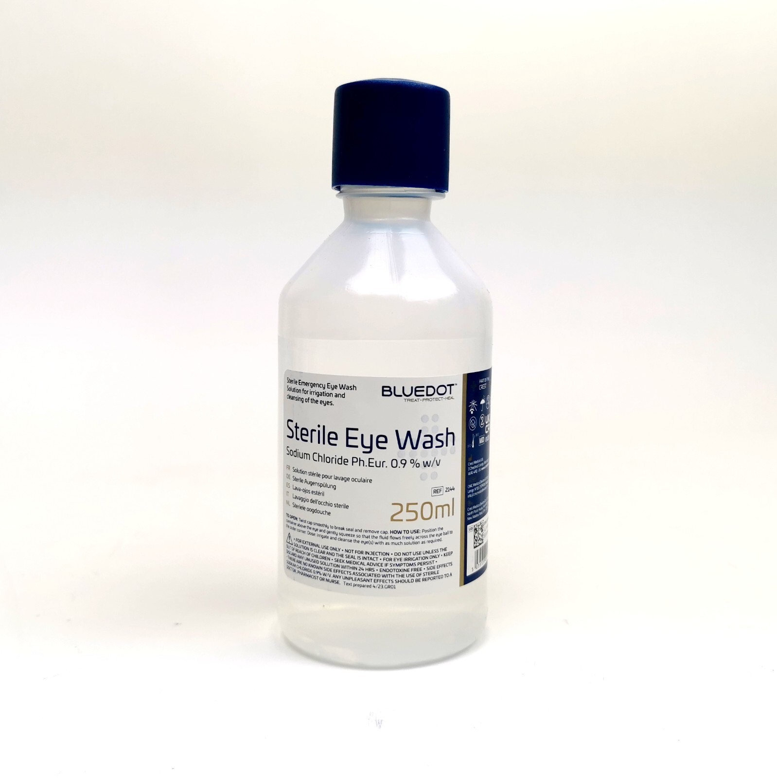 Sterile Eye Wash Solution 250ml. Emergency Eyewash Bottles. Expiry
