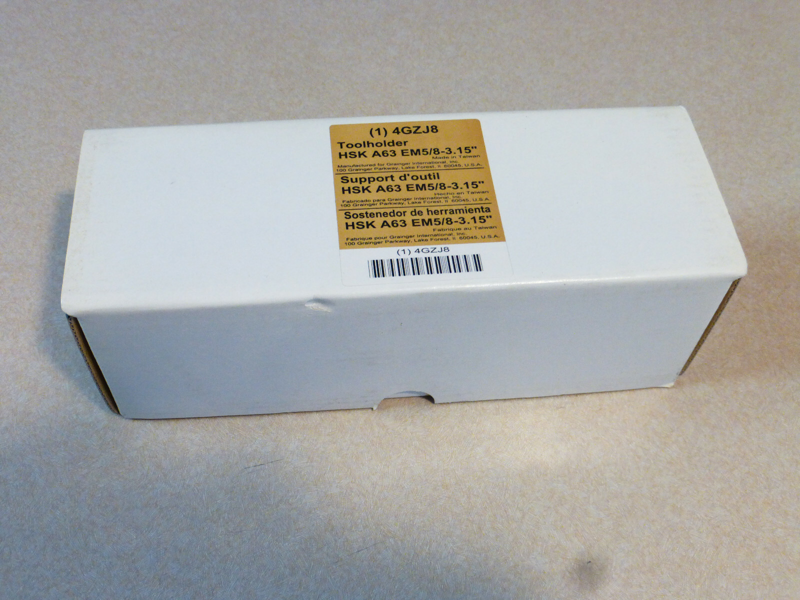 HSK A63 EM5/8"3.15" TOOLHOLDER MANUFACTURED FOR GRAINGER eBay