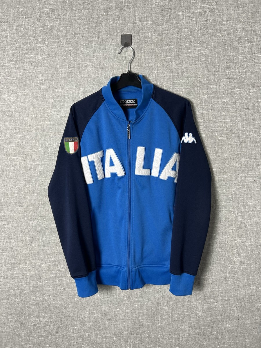 Vintage 2002 Kappa Italia Big Logo Football Track Top Jacket