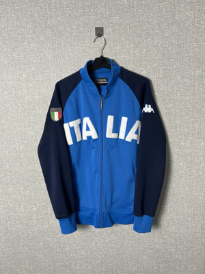 Vintage 2002 Kappa Italia Big Logo Football Track Top Jacket