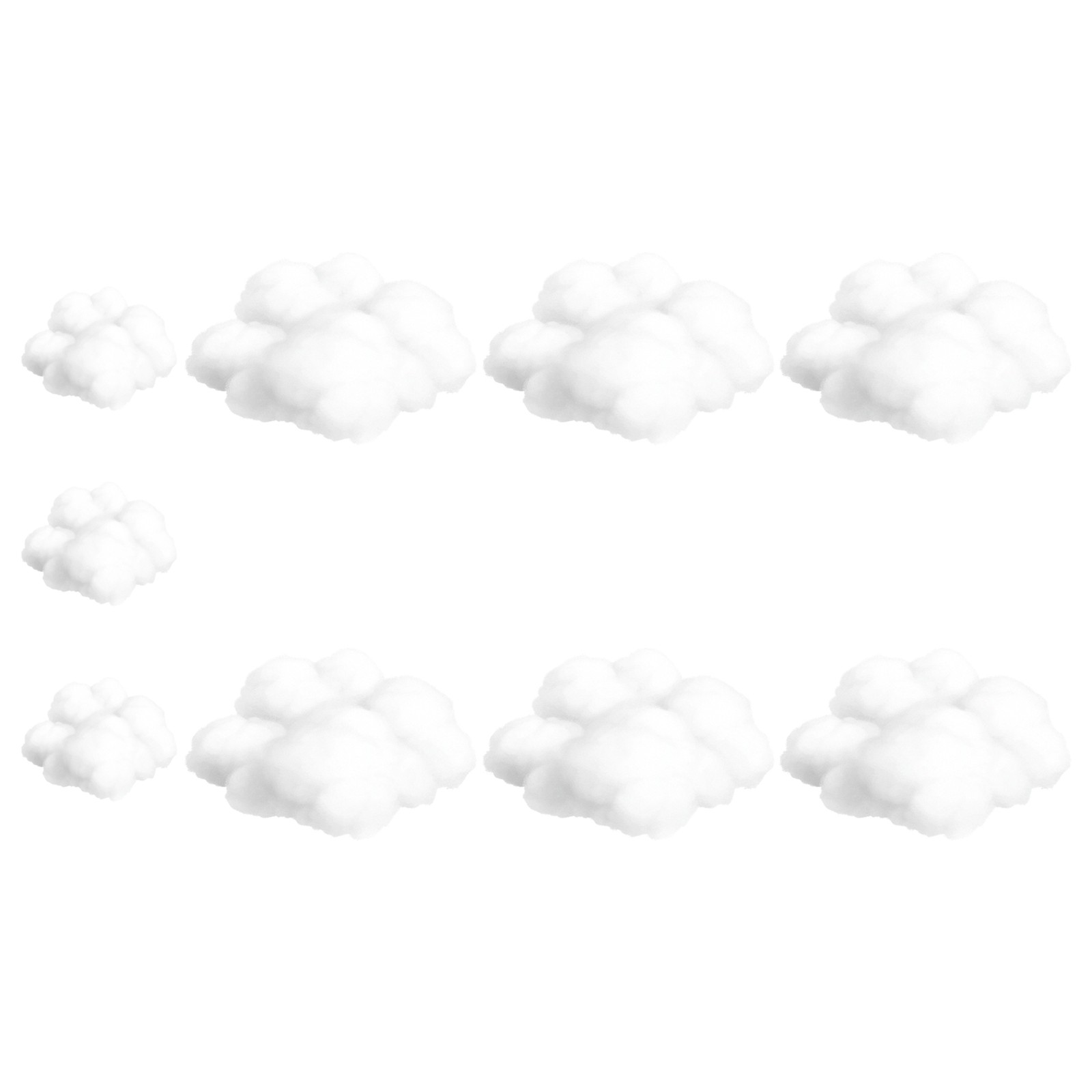 9PCS Clouds Decorations for Ceiling, Cotton Simulation Hanging Cloud3001