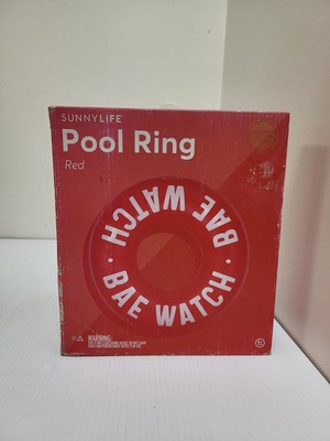 Sunnylife Giant 45.5  Red Bae Watch Pool Ring Float