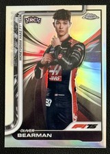 2025 Topps Chrome F1 Formula 1 Oliver Bearman Refractor Portrait #14 RC Rookie