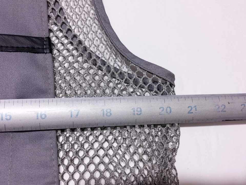 BOB ALLEN Mesh Padded Hunting Shooting Vest Gray Made in USA Medium M - Image 3 of 4