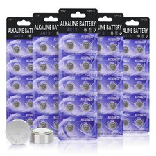 50 Pack LR44 L1154F AG13 357 303 SR44 A76 1.5V Alkaline Button Coin Cell