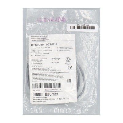 Baumer IFFM08P1703/O1L New NFP Sealed