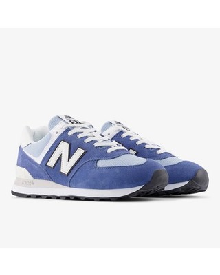  New Balance 574 7JD Herren Sneaker Schuhe Blau Suede Mesh Lifestyle 