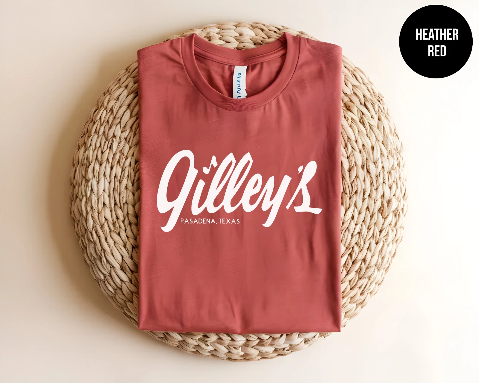 Gilleys Pasadena Texas Shirt Country Western Bar Vintage Style Unisex Tee Gift