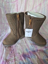 OshKosh B'gosh Toddlers Girl Hadley Winter Boots Brown Size: 5T Toddler 5 NEW