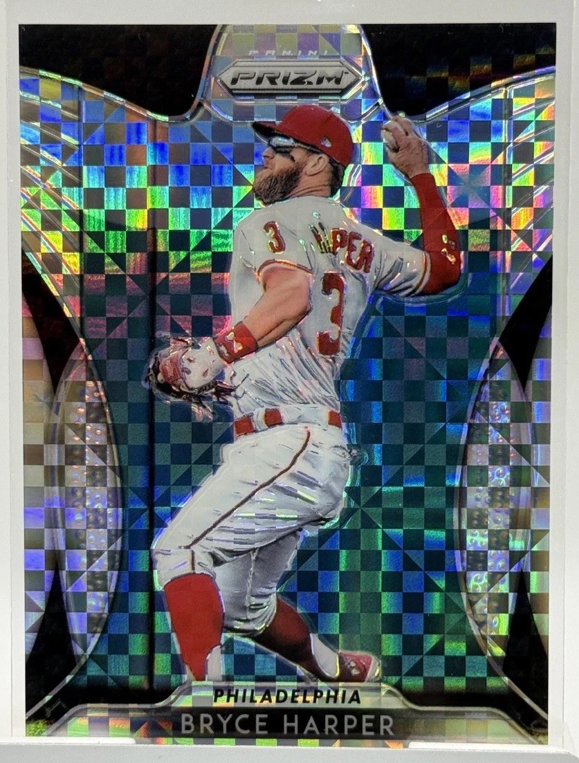 2019 Panini Prizm - Tier II Bryce Harper #148 Power Plaid Prizm /75 Phillies
