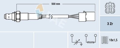 Lambdasonde Sensor Abgassteuerung FAE 77479 für IMPREZA GC Station Wagon GF 2 BD