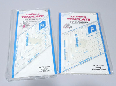 EZ Quilting Template 45 & 60 Degree Diamond #9317 Marti Mitchell NIP NOS