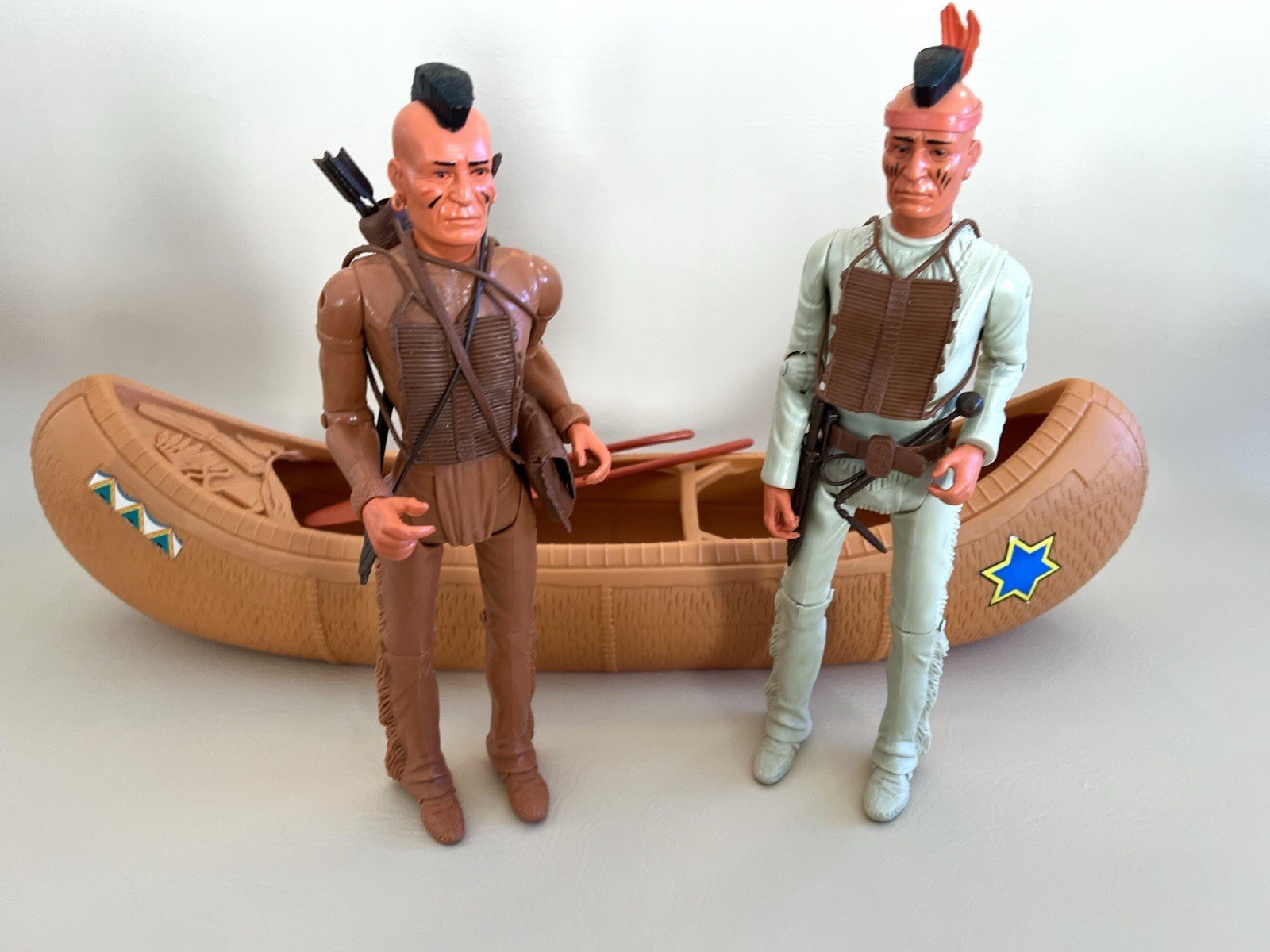 Marx Johnny West Rare UK Canoe Fighting Eagle & Custom Indian