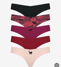 VICTORIA  S SECRET 5 PACK No Show Thong MEDIUM  4 A Pair Great Deal