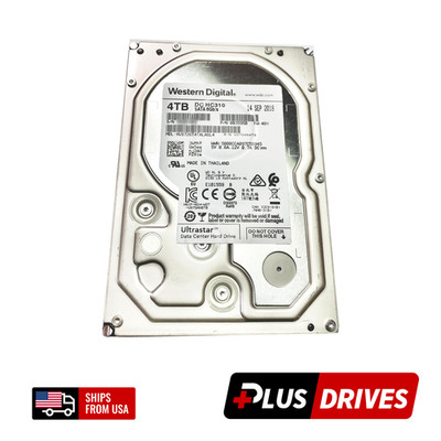 4TB SATA WD 3.5'' Ultrastar DC HC310 7.2K RPM 6Gbps Enterprise Hard Drive