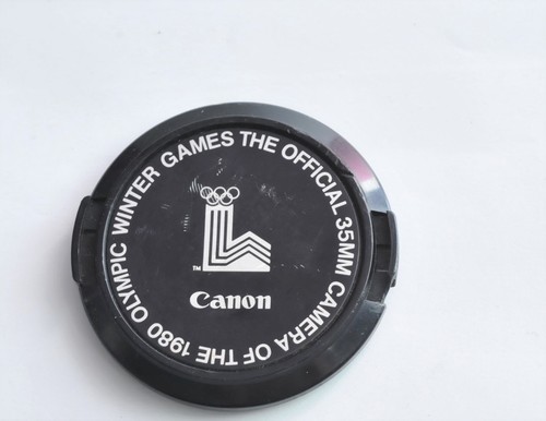 Canon Official 52mm FD Front Lens Caps 1980 Winter Olympic