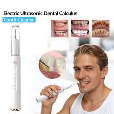Ultrasonic Tooth Cleaner Kit Dental Tartar Plaque Remover Calculus Scaler Tool