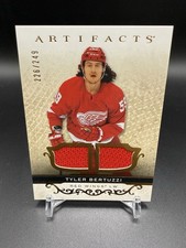 2021-22 Upper Deck Artifacts Material Gold #79 Tyler Bertuzzi Red Wings /249