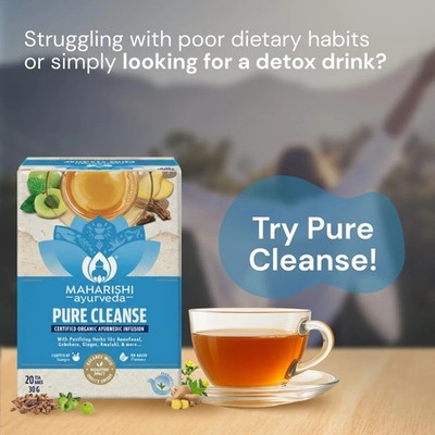 Maharishi Ayurveda All Natural Pure Cleanse Herbal Tea, 20 Tea Bag