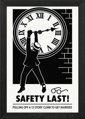 Safety Last! Movie Poster Framed Wall Art Poster Canvas Print Picture