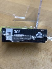 Genuine Epson 302 BLACK Standard Capacity Ink Cartridge  NEW SEALED  NoBox