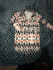Women's Rowdy Crowd Clothing Aztec Serape Tunic Tops Size Small Lot Of 2