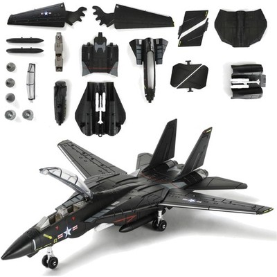 F-14 Tomcat Kampfjet, Schnellbausatz im Maßstab 1:72 schwarz, Militärflugzeug...