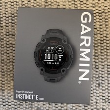 Garmin Instinct E 45 mm Rugged GPS Smartwatch Black Charcoal 010-02933-00 New