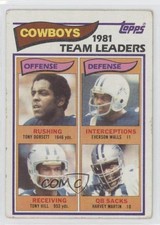 1982 Topps Team Leaders Tony Dorsett Hill Harvey Martin Everson Walls HOF 00jz