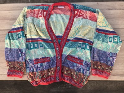 COOGI Strickjacke Gr. L Pullover Mehrfarbig Sweater Jumper Biggie Australia