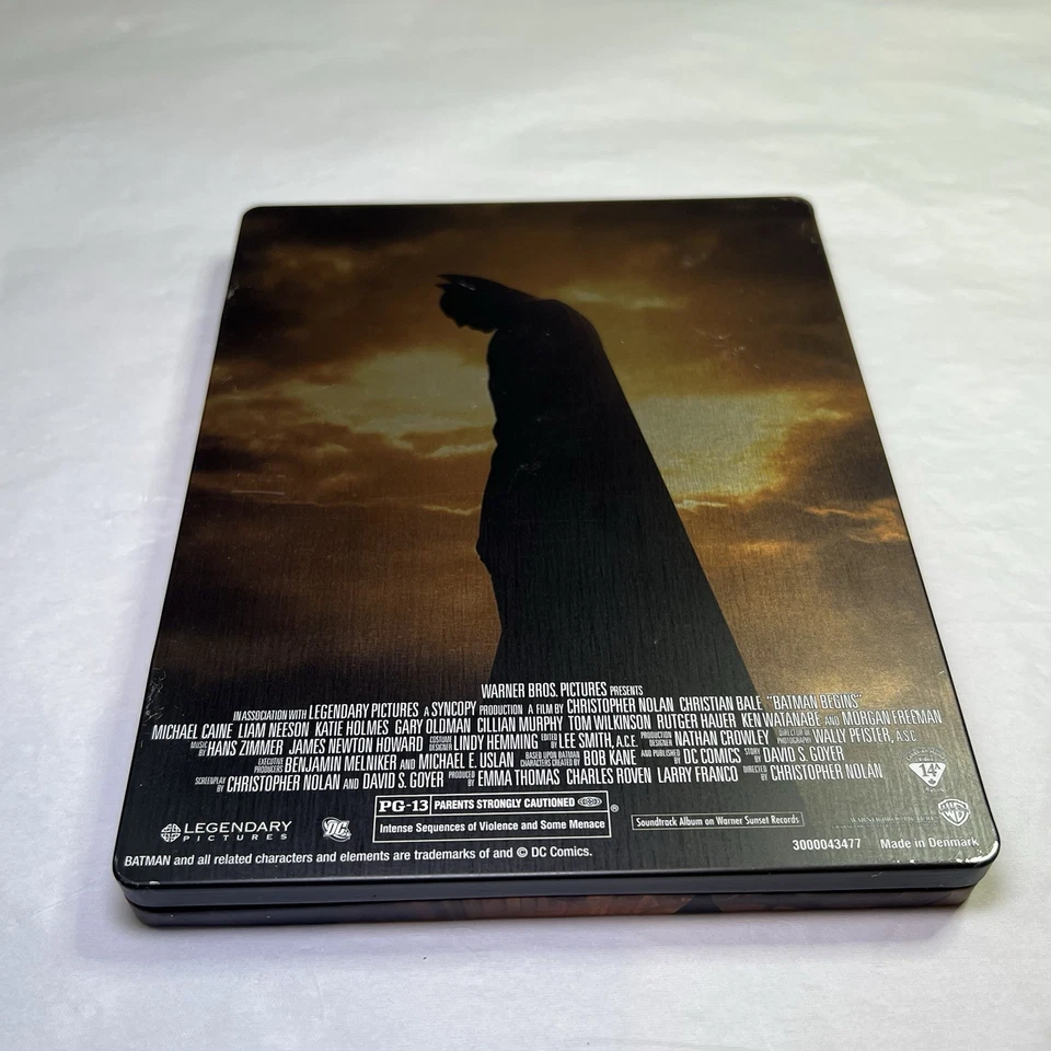 Batman Begins (Blu-ray, Digital 2012 STEELBOOK) Christian Bale Christopher Nolan - Image 2 of 4