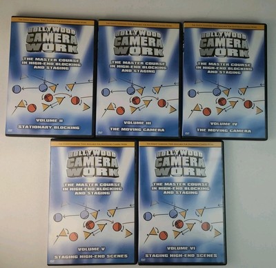 Hollywood Camera Work DVD Lot Volumes 2-6 (MISSING 1) Blocking Staging *VGC*
