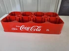 VINTAGE ENJOY COCA-COLA 2 LITER CARRIER TRAY PLASTIC CRATE HOLDS 8 BOTTLES