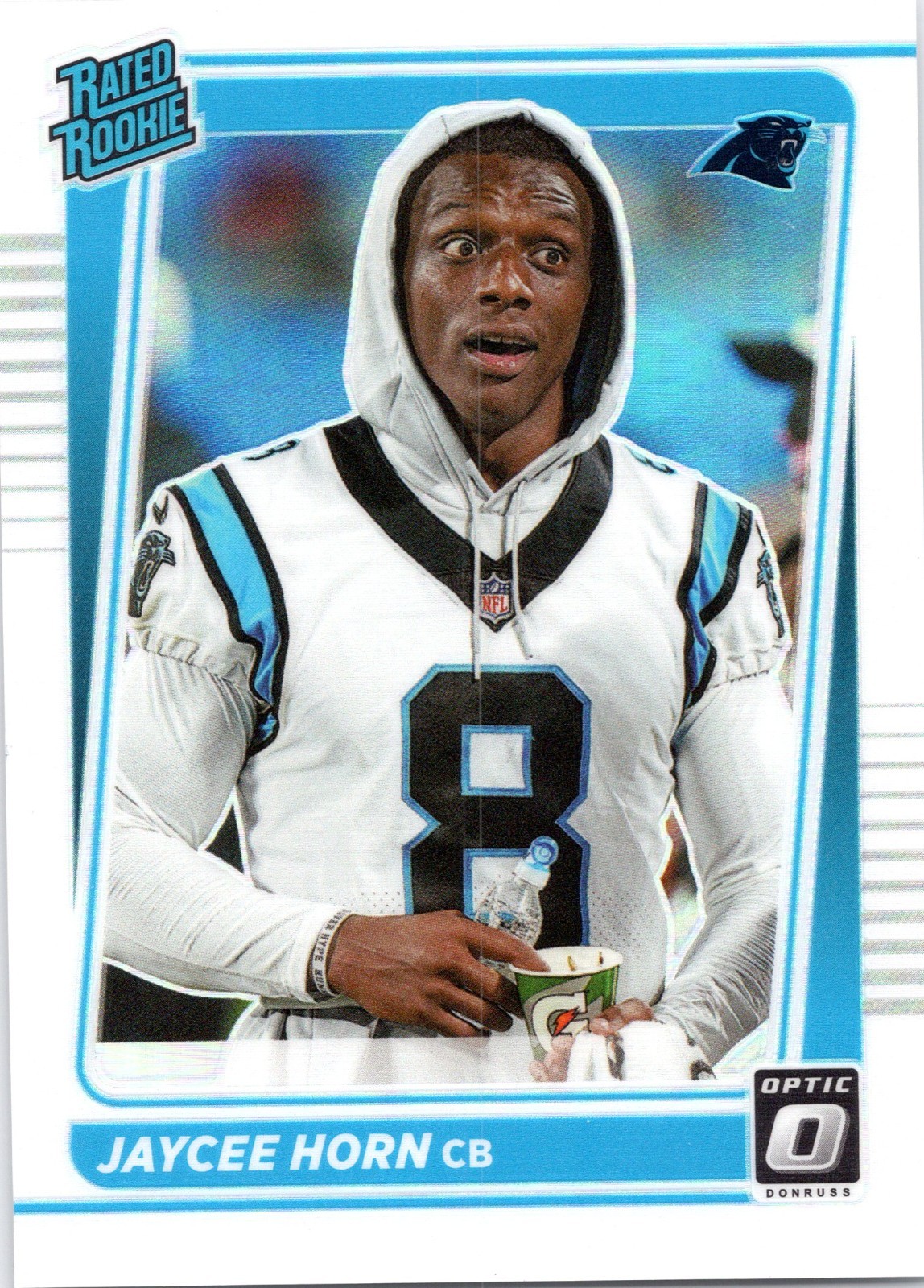 2021 Panini Donruss Optic Rated Rookie Jaycee Horn #243 Holo Variation (RC)