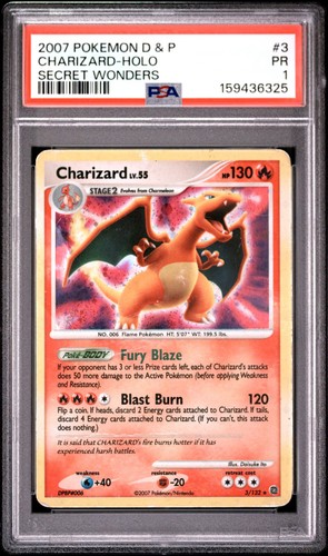 Charizard graded PSA 1 for sale on eBay