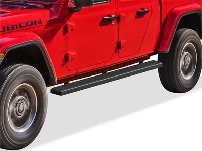 APS Running Boards 5-inch Matte Black Fit 20-26 Jeep Gladiator Crew Cab