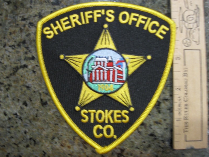 Stokes Co Sheriff Office North Carolina Police patch NC