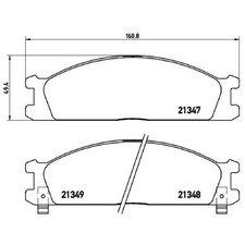 Satz Bremsbeläge Bremsklötze vorne für Ford Maverick UDS | 24584634