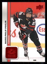 2023-24 Upper Deck Team Canada Juniors Red Foil #59 Marie-Philip Poulin WWC