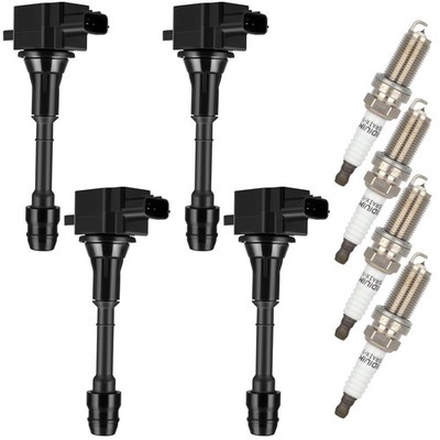 4X Ignition Coils & Spark Plugs For Nissan Altima L4 2.5L 2002-06 UF350 US STOCK