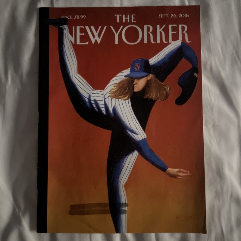 New Yorker Magazine -September 26, 2016 “Late Innings” On Cover Hari Nef Article